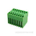 3.81MM pitch double layer PCB terminal block right angle socket